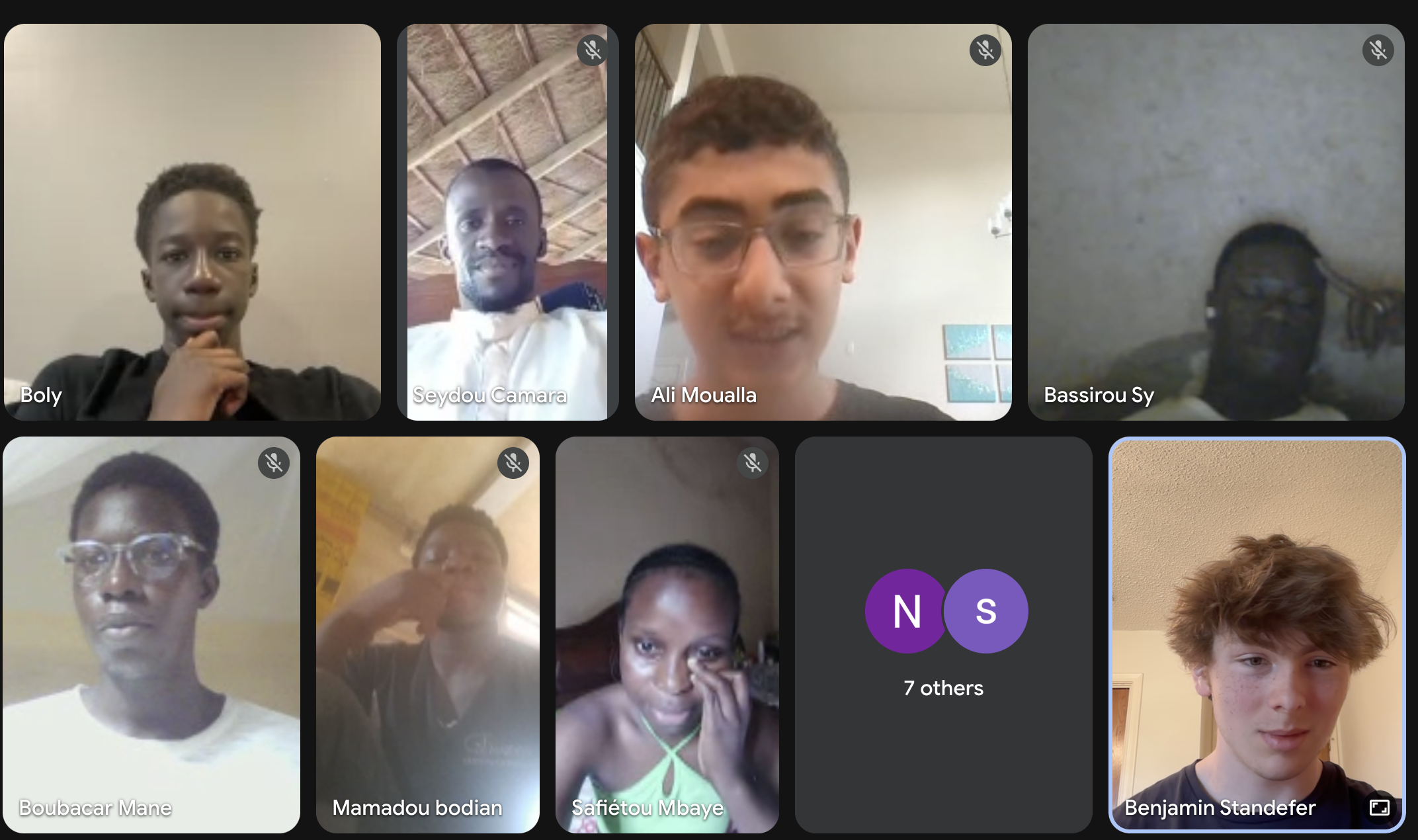 Students working together